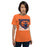 Woman wearing a Bridgeland High School Bears Premium Orange Unisex T-shirt 27