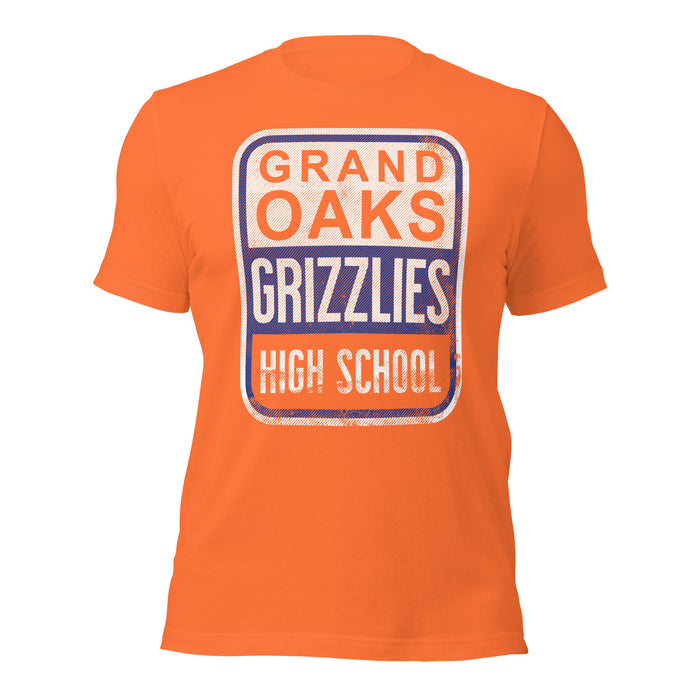 Grand Oaks High School Grizzlies Premium Orange Unisex T-shirt 01