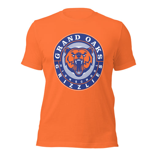 Grand Oaks High School Grizzlies Premium Orange Unisex T-shirt 02