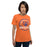 Woman wearing a Grand Oaks High School Grizzlies Premium Orange Unisex T-shirt 04