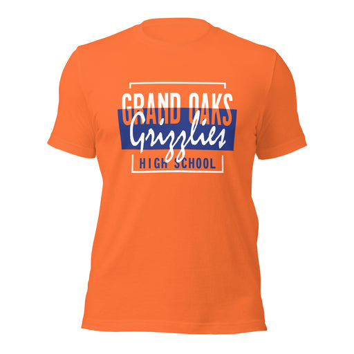 Grand Oaks High School Grizzlies Premium Orange Unisex T-shirt 05