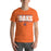 Man wearing a Grand Oaks High School Grizzlies Premium Orange Unisex T-shirt 07