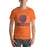 Man wearing a Grand Oaks High School Grizzlies Premium Orange Unisex T-shirt 18