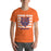 Man wearing a Grand Oaks High School Grizzlies Premium Orange Unisex T-shirt 28