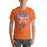 Man wearing a Grand Oaks High School Grizzlies Premium Orange Unisex T-shirt 14