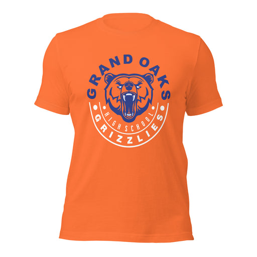 Grand Oaks High School Grizzlies Premium Orange Unisex T-shirt 19