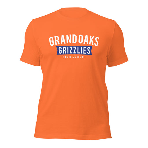 Grand Oaks High School Grizzlies Premium Orange Unisex T-shirt 21