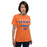 Woman wearing a Grand Oaks High School Grizzlies Premium Orange Unisex T-shirt 23