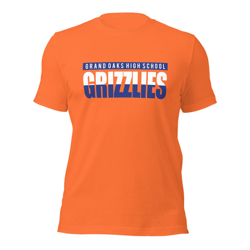 Grand Oaks High School Grizzlies Premium Orange Unisex T-shirt 25