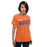 Woman wearing a Grand Oaks High School Grizzlies Premium Orange Unisex T-shirt 32