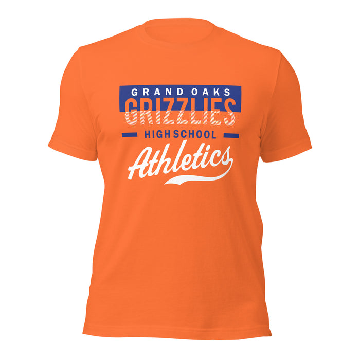 Grand Oaks High School Grizzlies Premium Orange Unisex T-shirt 48