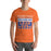 Man wearing a Grand Oaks High School Grizzlies Premium Orange Unisex T-shirt 86