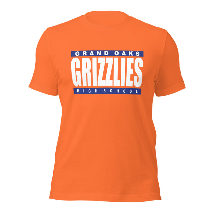 Grand Oaks High School Grizzlies Premium Orange Unisex T-shirt 98