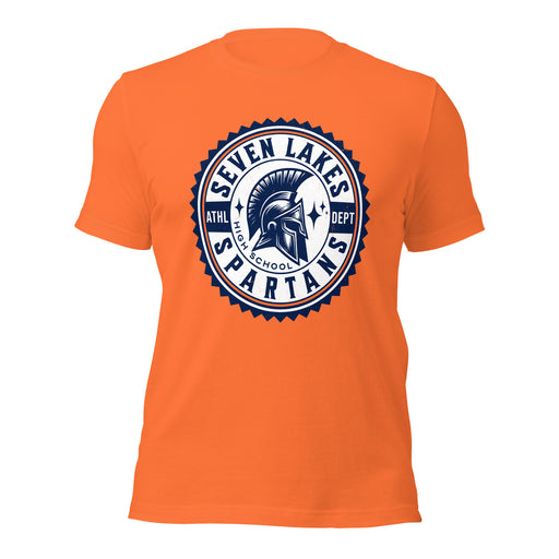 Seven Lakes High School Spartans Orange Premium Unisex T-shirt 203