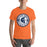 Man wearing Seven Lakes High School Spartans Orange Premium Unisex T-shirt 203