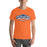 Man wearing Seven Lakes High School Spartans Orange Premium Unisex T-shirt 009