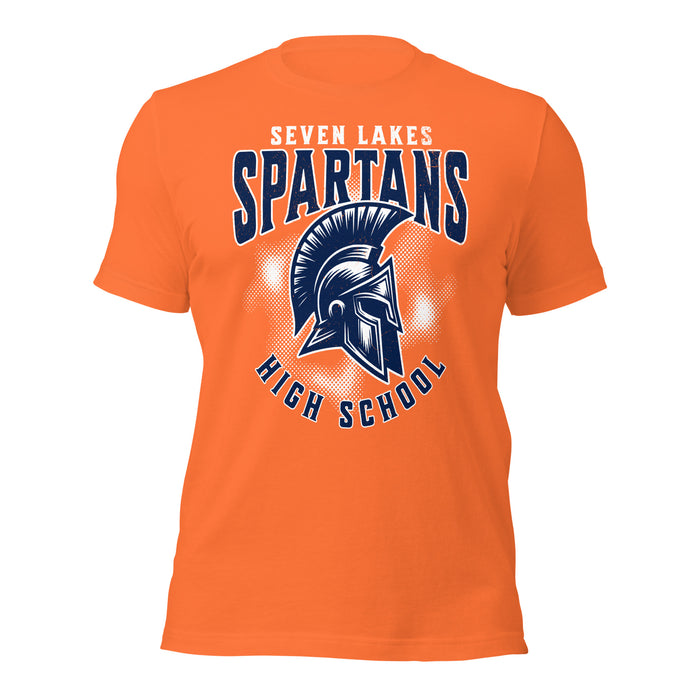 Seven Lakes High School Spartans Orange Premium Unisex T-shirt 213