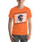 Man wearing Seven Lakes High School Spartans Orange Premium Unisex T-shirt 223