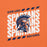 Close-up view of Seven Lakes High School Spartans Orange Premium Unisex T-shirt 223