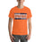 Man wearing Seven Lakes High School Spartans Orange Premium Unisex T-shirt 098