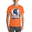 Man wearing Seven Lakes High School Spartans Orange Premium Unisex T-shirt 202