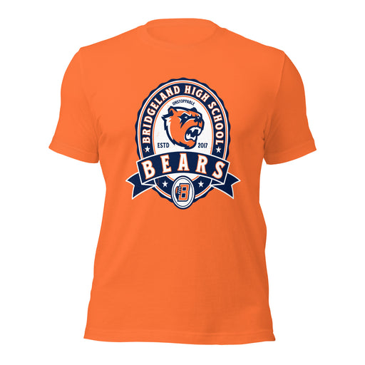 Bridgeland High School Bears Premium Orange Unisex T-shirt 212