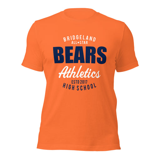 Bridgeland High School Bears Premium Orange Unisex T-shirt 034