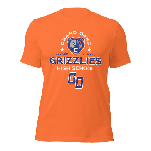 Grand Oaks High School Grizzlies Premium Orange Unisex T-shirt 222