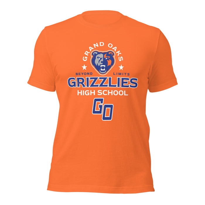 Grand Oaks High School Grizzlies Premium Orange Unisex T-shirt 222