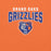 Close-up view of Grand Oaks High School Grizzlies Premium Orange Unisex T-shirt 234