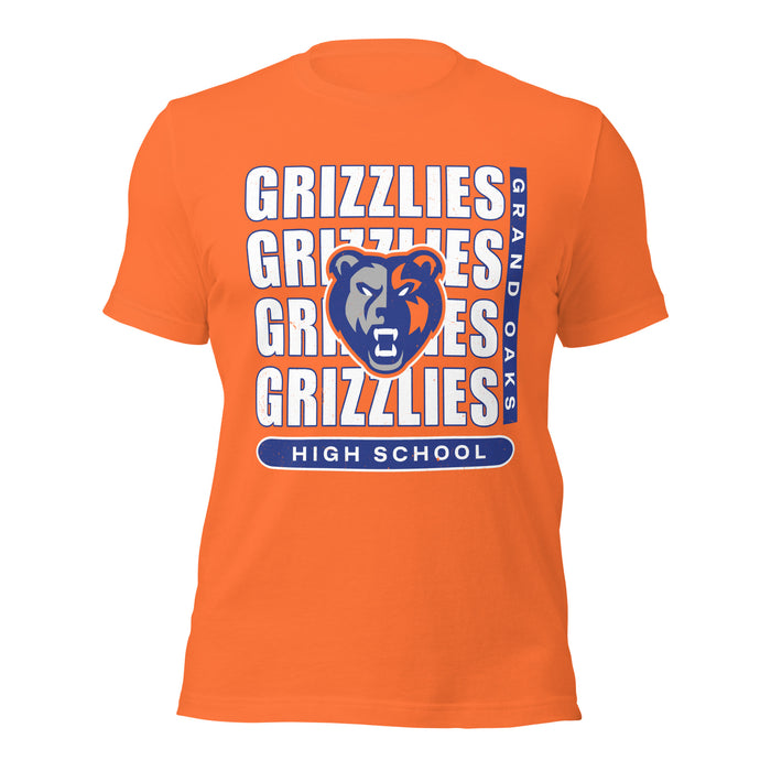 Grand Oaks High School Grizzlies Premium Orange Unisex T-shirt 235