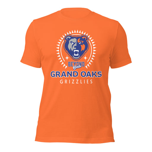 Grand Oaks High School Grizzlies Premium Orange Unisex T-shirt 226