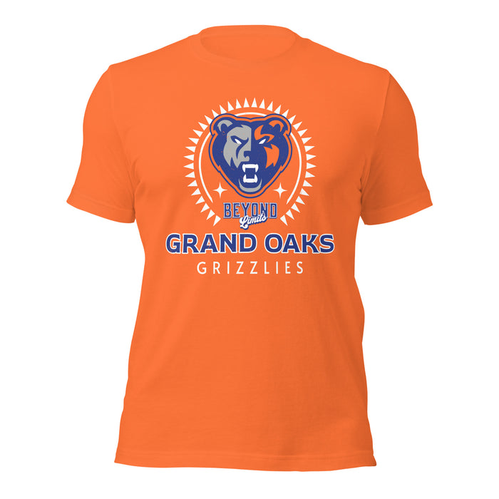 Grand Oaks High School Grizzlies Premium Orange Unisex T-shirt 226