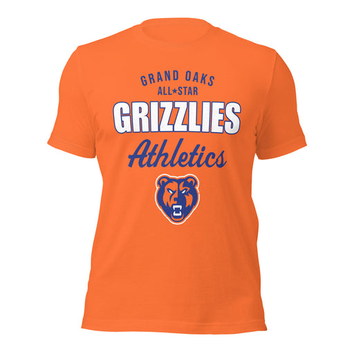 Grand Oaks High School Grizzlies Premium Orange Unisex T-shirt 034