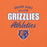 Close-up view of Grand Oaks High School Grizzlies Premium Orange Unisex T-shirt 034