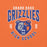 Close-up view of Grand Oaks High School Grizzlies Premium Orange Unisex T-shirt 213