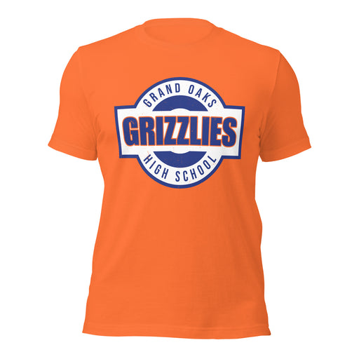 Grand Oaks High School Grizzlies Premium Orange Unisex T-shirt 011