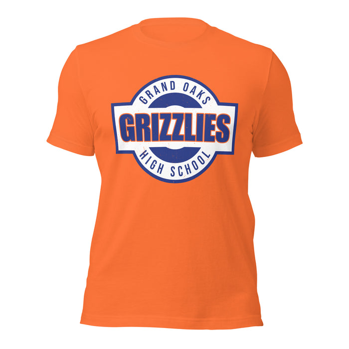 Grand Oaks High School Grizzlies Premium Orange Unisex T-shirt 011