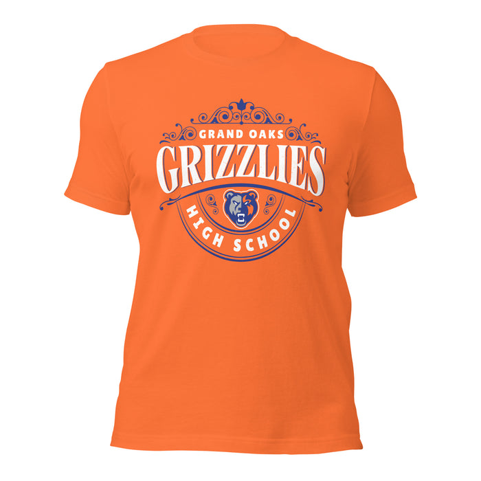 Grand Oaks High School Grizzlies Premium Orange Unisex T-shirt 211