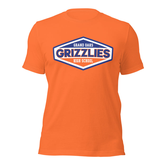 Grand Oaks High School Grizzlies Premium Orange Unisex T-shirt 009