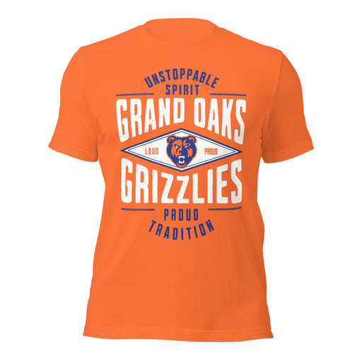 Grand Oaks High School Grizzlies Premium Orange Unisex T-shirt 210