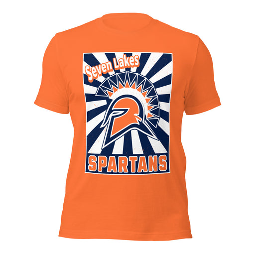Seven Lakes High School Spartans Orange Premium Unisex T-shirt 226