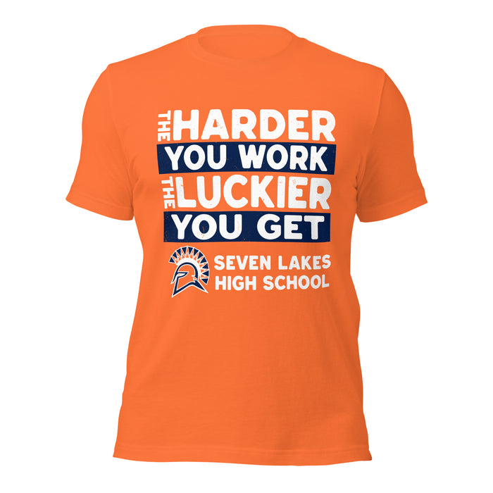 Seven Lakes High School Spartans Orange Premium Unisex T-shirt 238