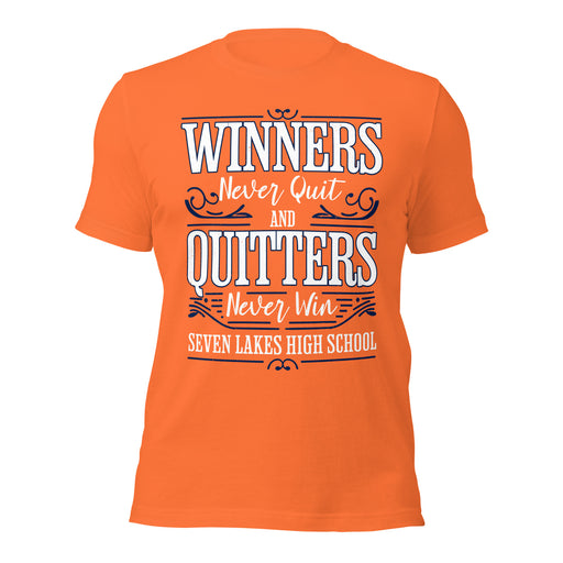 Seven Lakes High School Spartans Orange Premium Unisex T-shirt 237