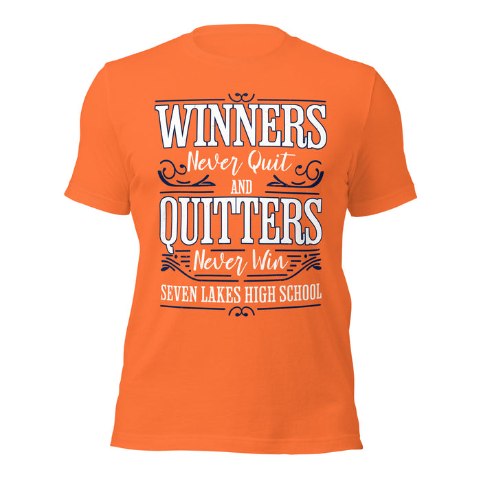 Seven Lakes High School Spartans Orange Premium Unisex T-shirt 237