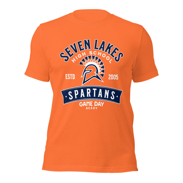 Seven Lakes High School Spartans Orange Premium Unisex T-shirt 221