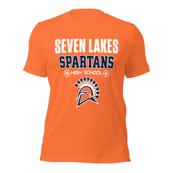Seven Lakes High School Spartans Orange Premium Unisex T-shirt 003