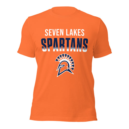 Seven Lakes High School Spartans Orange Premium Unisex T-shirt 024