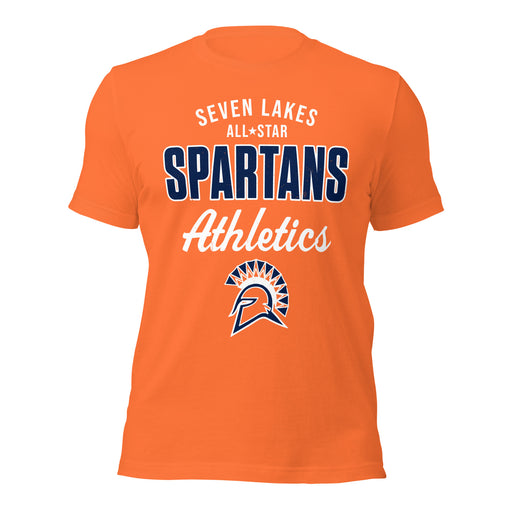 Seven Lakes High School Spartans Orange Premium Unisex T-shirt 034