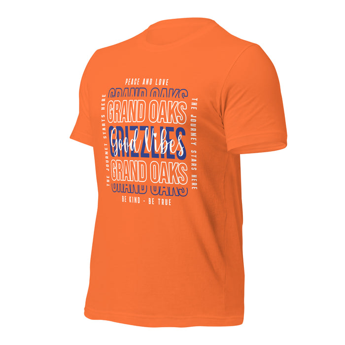 Grand Oaks High School Grizzlies Premium Orange Unisex T-shirt 13a